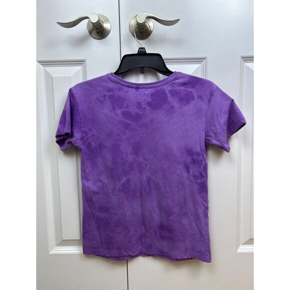 Disney Hocus Pocus Graphic T Shirt Halloween Girls Size L 10-12 Purple - Picture 2 of 5